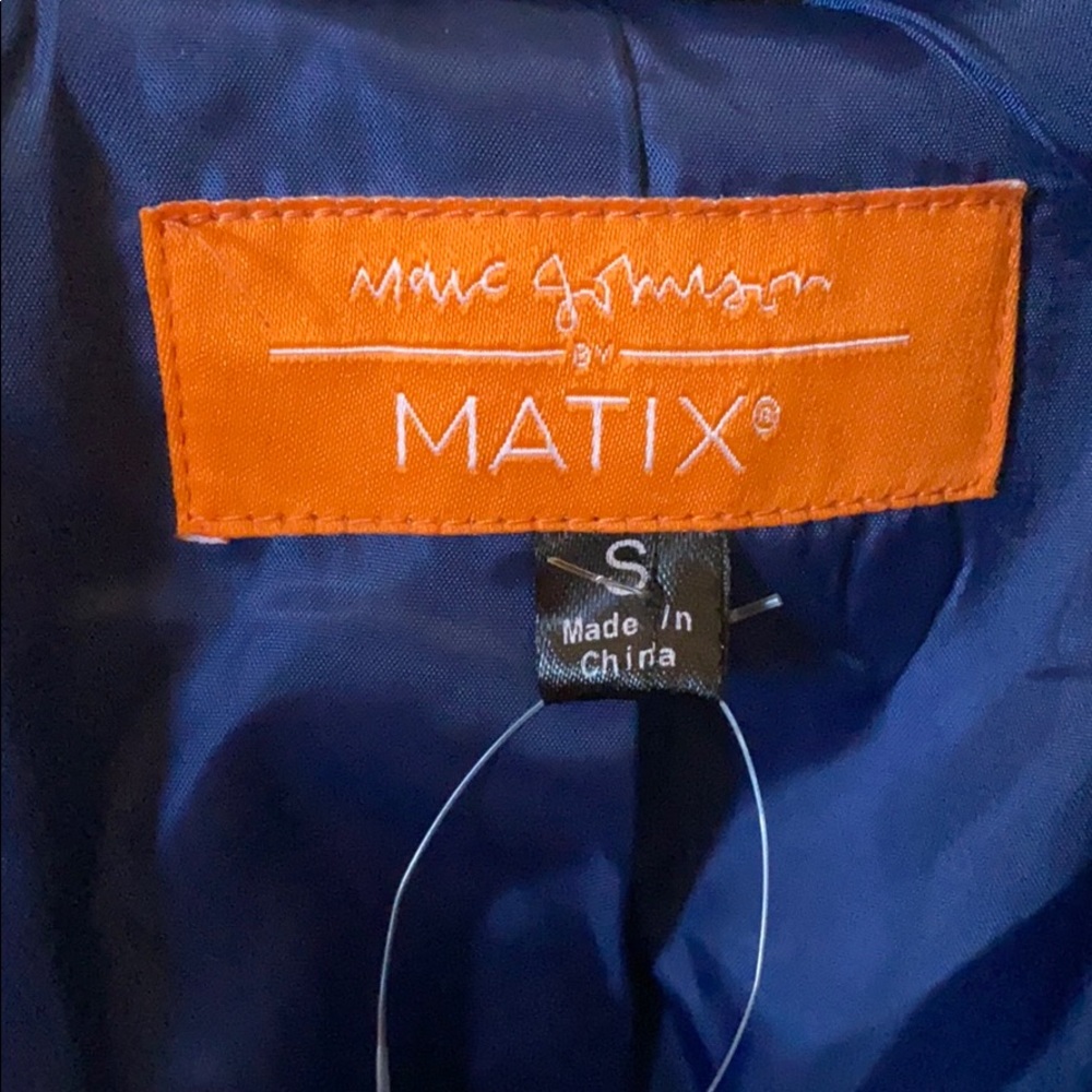NWOT Matix black winter pea coat jacket wool - Picture 2 of 2